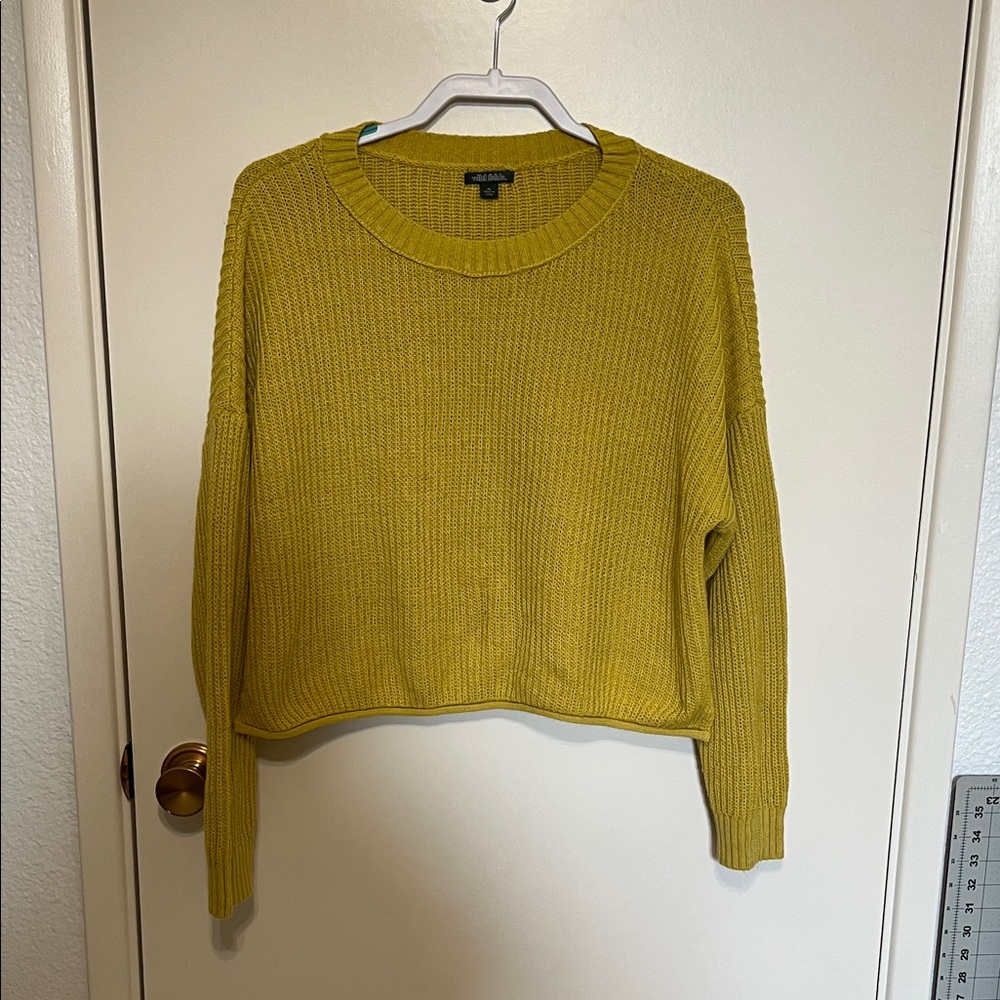 Wild Fable Mustard Crew Neck Sweater